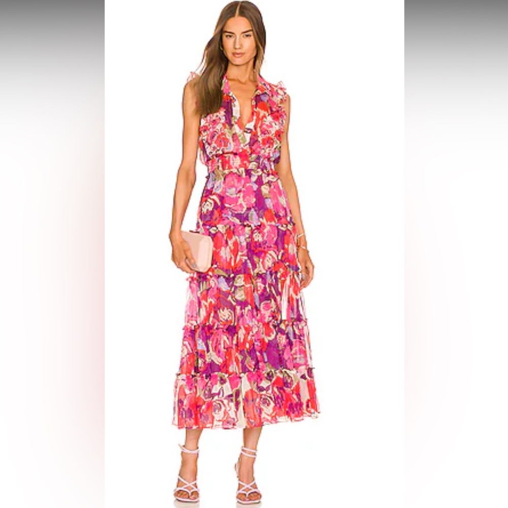 Trina Dress in Lilac Coming Up Roses Misa Los Angeles